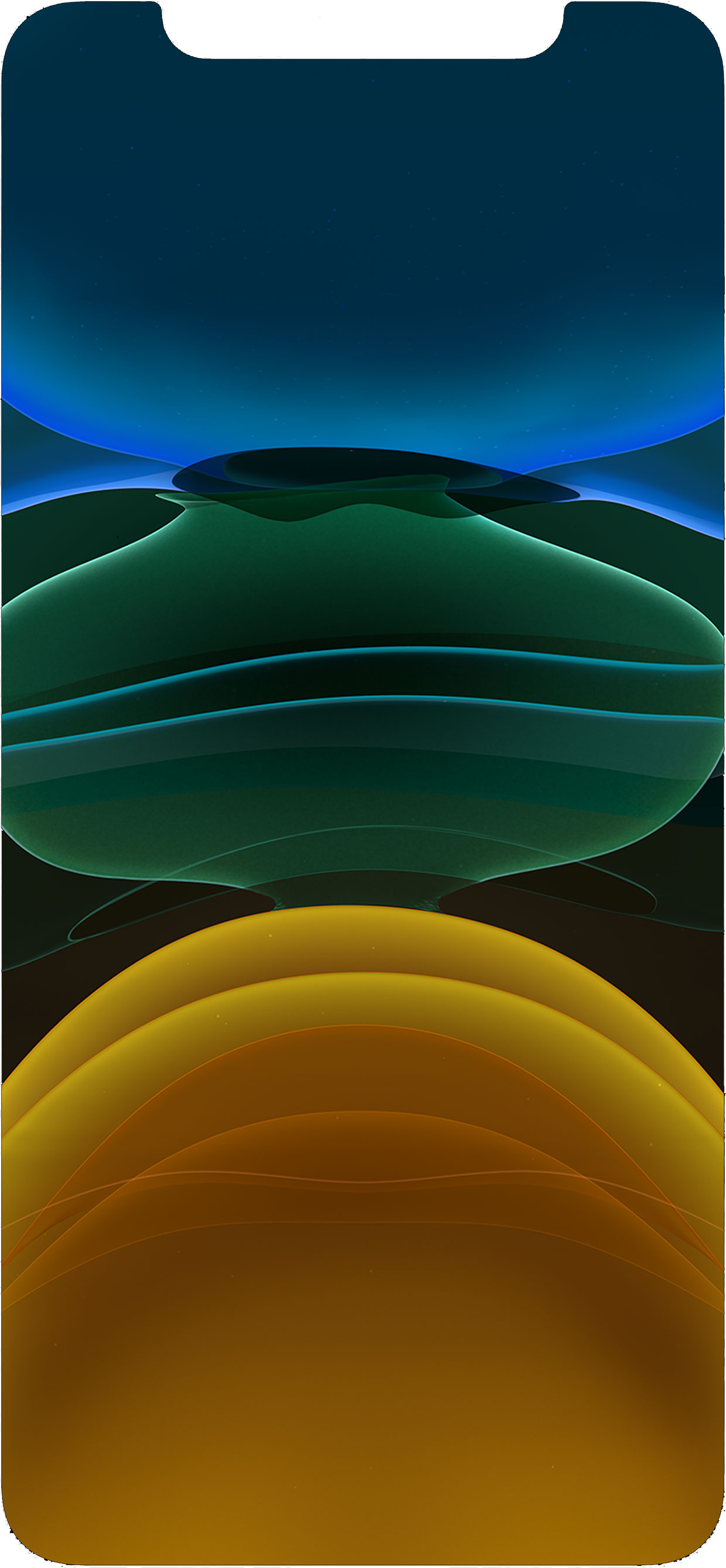 iphone 11 green notch wallpaper